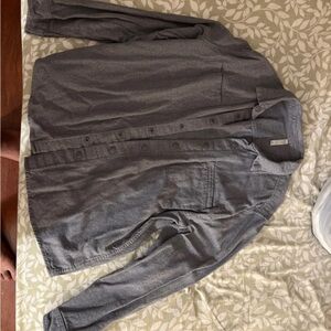 STYLUS Gray Lightweight Corduroy Shirt Jacket